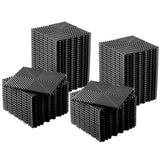 Garvee Interlocking Floor Tiles 100 Pack 12"x12" Waterproof Non-Slip Drainage Cushioned PVC Modular Mats for Garage Gym Patio Pool Deck - Black