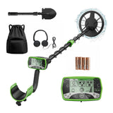 Garvee Metal Detector for Adults & Kids, Waterproof Metal Detectors with High Accuracy 8" Search Coil, All Metal & Disc Modes for Gold Detector - Green