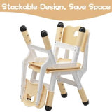Garvee Ergonomic Adjustable Kids Chairs Set of 2 – 3 Height Levels, Back Support, Durable Plastic, Silicone Anti-Slip Leg Covers, for Home, Study Area, Daycare, Ages 2-8 – 4-Pack Silicone Anti-Slip Covers
