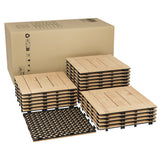 Garvee Acacia Wood interconnected Deck Tiles – 22 Pack, 12"x12" Waterproof Non-Slip Outdoor & Indoor Flooring for Patio, Balcony, Garden, Poolside – Easy Snap Fit, Natural Finish, Covers 21 Sq Ft, Color: Natural Lacquer, Specs: 22PCS/Set - Natural Lacquer
