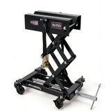 Garvee 450 lbs Transmission Jack - Low-Profile 7"-23" Lift, Heavy-Duty Steel Design with Safety Straps and 4 Swivel Wheels for Garage Use, Black - Black