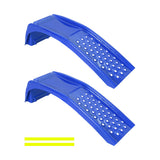 Garvee Heavy Duty 8 Inch Lift Sturdy Steel Car Ramps, 8000 lbs Capacity – Vehicle Service Ramps for Cars, Trucks, SUVs – Oil Change, Repair, Maintenance – 2 Pack – Blue - Blue