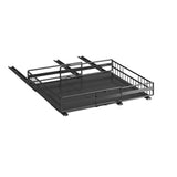 Garvee Adjustable Pull Out Spice Rack Organizer for Cabinets – Heavy Duty Slide-Out Drawer – No-Drill Installation – Fits 12.2"-19.29" Cabinets – Space-Saving Pantry Storage – Small Black – ZWJ-20231-BK small black