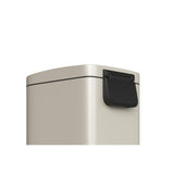 Garvee Slim Metal Step-On Trash Can 1.6 Gallon/6L – Stainless Steel, Soft Close Lid, Removable Inner Bucket, Odor Control, Space-Saving – Perfect for Bathroom, Kitchen, Bedroom, Office – Beige - Sand Beige