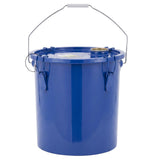Garvee 6-Gallon Fryer Oil Disposal Bucket with Top Handle - 150°C-200°C Heat-Resistant Compact Waste Oil Tank with Nylon Filter Bag, Blue - Blue