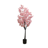 Garvee Realistic Faux Cherry Blossom Tree - Pink Silk Flowers, 150cm Handmade Potted Decorative Plant for Home, Office, Wedding & Entryway, Adjustable Artificial Indoor Tree - Size: 150cm