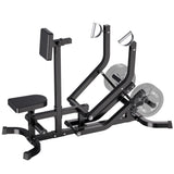 Garvee Q325 Carbon Steel Lat Pulldown Machine – 360° Rotating Handles & Detachable Weight Holder for 1" and 2" Plates, Home Gym Strength Training Station (Black)