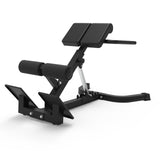 Garvee Heavy-Duty Roman Chair, Adjustable Hyperextension Bench with 330lbs Weight Capacity for Core Strength, Back Support, and Strength Conditioning - Black - Black