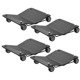 Garvee Heavy-Duty Wheel Dolly Skates Set of 4 - Steel Vehicle Positioning Dollies with Brakes, 7000 lb Capacity, Auto Moving Base for Garage/Shop - 4-Pack Black - Black