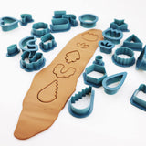 Garvee Comprehensive Polymer Clay Earring Making Kit – 142PCS Set with 24 Shape Cutters, Earring Cards, Hooks, Jump Rings, Hole Punches, Earplugs – Fundamental Pottery Craft Tools for Jewelry – Navy