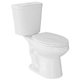 Garvee Two-Piece Elongated Toilet, 17" ADA Comfort Height - Dual Flush 0.8/1.3 GPF, Top Buttons - 12" Rough-In, White Porcelain, Soft-Close Seat, Includes Cover Plate & Water Parts | Seat height 17", 3468S upgraded model, double top button, including - 