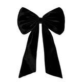 Garvee Giant Velvet Bow 40x24 Inch, Oversized Pink/Black Ribbon Tie for Coquette Room Decor, Large Wall Hanging Backdrop for Birthday Party, Ballerina Girl Bedroom Wedding - Black