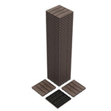 Garvee Composite Deck Tiles 12"x12" Waterproof Slip-Resistant Polymer Composite Snap-Together Interlocking Grey Wood-Grain for Patio Pool Balcony - Coffee-3
