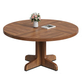 Garvee Walnut Round Dining Table