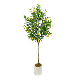 Garvee 6FT Artificial Trees Indoor, Faux Tree, Artificial Planter, Artificial Fake Tree Flower Potted, Thanksgiving Christmas, Artificial Plants for Home Office Wedding Party Gifts Indoor Outdoor Decor