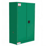 Garvee 45 Gallon Flammable Cabinet, 43" x 18" x 65" Galvanized Steel Safety Cabinet Fireproof Chemical Storage Cabinet with Double-Wall Steel, Lockable Manual-Close Doors for Lab Garage - Green