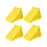 Garvee 2 Pack Wheel Chocks for Trailers , Heavy Duty Hard Plastic RV Wheel Chocks with Handles, Non-Slip Tire Chocks for Cars, Trucks, Campers & ATVs, Easy Removal & Carry,Yellow