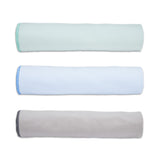 Garvee 3-Pack Non-Slip Yoga Mat Towels – 72" x 26.4" Double-Sided Microfiber Fleece Exercise Towels, Ultra-Absorbent Quick-Dry Gym Blankets for Pilates and Fitness (Haze Blue, Green, Gray)
