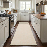 Garvee Washable Runner Rug 2x6 Hallway Runner Rug Modern Solid Color Non Slip Runners Minimalist Low Pile Non-Shedding Long Rugs Soft Thin Foldable Mat for Entryway Kitchen Bathroom Bedside Beige - Beige