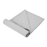 Garvee 72" x 26.4" Non-Slip Yoga Mat Towel – Premium Textured Microfiber Hot Yoga Towel, Ultra-Absorbent Quick-Dry Gym Blanket for Pilates and Fitness (Gray) - Gray