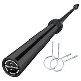 Garvee 7FT Barbell Bar - 1500LB Capacity Barbell with 29mm Shaft, 2" Sleeves, Needle Bearings & Diamond Knurling for Weightlifting, Bench Press & Power Training - Black - Black