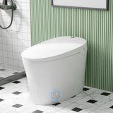 Garvee Toilet with Bidet Built In, Auto Flush, Foot Sensor Flushing, Instant Warm Water Bidet, Warm Air Dryer, LED Display and Ambient Light Strip