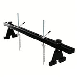 Garvee Engine Support Bar – 1100 lbs Heavy Duty Engine Hoist with Dual Hooks – 2 Point Lift Holder for Engine Removal & Repair – Perfect for Home Garage & Auto Workshop – 1.5m Load Equalizing Device Unit, Black, Includes a Pair of Gloves