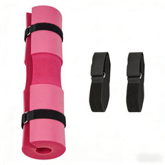 Garvee Barbell Squat Pad - Pink Shoulder Neck Protection Pad with Straps, 1.5" Thick High-Density Foam for Squats, Lunges, Hip Thrusts & Heavy Weightlifting - Pink