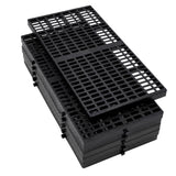 Garvee 6 Pack Plastic Pallets, 23.6 by 11.8 in Anti Humidity Storage Mats for Garage and Basement - Black