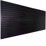 Garvee Slat Wall Paneling, 4'X8' Storage Systems Garage Tool Organizer Wall Mount, Heavy Duty PVC Slat Wall Panels, Easy DIY Install for Garage, Tool, Retail - Black