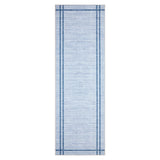 Garvee 2' x 6' Modern Geometric Runner Rug, Machine Washable Non-Slip Low-Pile Stain-Resistant Rug for Hallway, Kitchen, Entryway & Bedroom, Blue - Blue