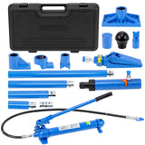 Garvee 10 Ton Porta Power Hydraulic Jack Kit, Multifunctional Hydraulic Jack with 4.6ft (1.4m) Oil Hose, Auto Body Frame Repair Kit, Storage Case, 22,000 lbs Capacity for Car Repair, Truck, and Garage, Blue - Blue