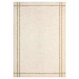 Garvee 9' x 12' Modern Floral Area Rug, Machine Washable Non-Slip Low-Pile Stain-Resistant Rug for Living Room, Bedroom & Nursery, Beige - Beige