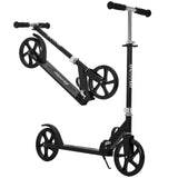 Garvee Kick Scooter for Teens Adults Kids 6+ - 220LB Capacity, 3-Level Adjustable Handlebar, Aluminum Alloy Frame, Foldable, 8" PU Wheels, Outdoor Sports - Black