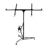 Garvee Drywall Lift Jack 150 lbs Capacity – 6.2ft to 16ft Adjustable Height Sheetrock Panel Hoist with 60 Degree Tilt, 360 Degree Rotation & Locking Wheels