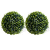 Garvee Topiary Ball 2 Pcs, Artificial Cedar Topiary Balls Garden Spheres Decorative Balls for Outdoor Patio Garden and Indoor, Wedding Decoration, 24.8 Inch