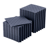 Garvee 100 Pack 12"X12" Interlocking Garage Floor Tiles,Double-Sided Non-Slip Flooring, Heavy Duty PVC Garage Flooring Tiles Covering for Basement, Workshop & Repair Shop, Graphite Gray - Graphite Gray
