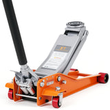 Garvee 3 Ton (6000 lbs) Low-Profile Hydraulic Racing Floor Jack - Dual Piston Quick Lift Pump, Heavy-Duty Steel, 2.95"-16.54" Lifting Range for Car, SUV, Truck, Garage, Orange - Orange