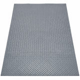 Garvee 4' × 6' Heavy Duty PVC Garage Floor Mat, Waterproof Anti-Slip Floor Protector for Garage, Car & Workshop, Gray - Gray