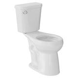 Garvee ADA 19-Inch Height Two-Piece Toilet for Seniors, Handicapped & Pregnancy – Round Bowl – Water Efficient 1.28 GPF – Single Side Flush – CUPC Certified – Powerful Rotary Flushing – Includes Water Parts – Variant: 3480D upgraded rotary flush, 19" - Side Press Flush