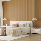 Garvee Wood Slat Acoustic Wall Panels 4-Pack, Sound Absorbing Noise Reduction, Easy DIY Install, 47.2 x 23.6 in (Covers 31 sq ft) - Walnut - 47.2 x 23.6 in