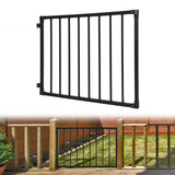 Garvee Heavy Duty Adjustable Steel Deck Gate – Outdoor Safety Gate with Self-Closing Hinges & Fastener – Weatherproof, Child & Pet Proof – For Porch, Patio, Yard, Stairs – Size: 36 x 48 in - 
