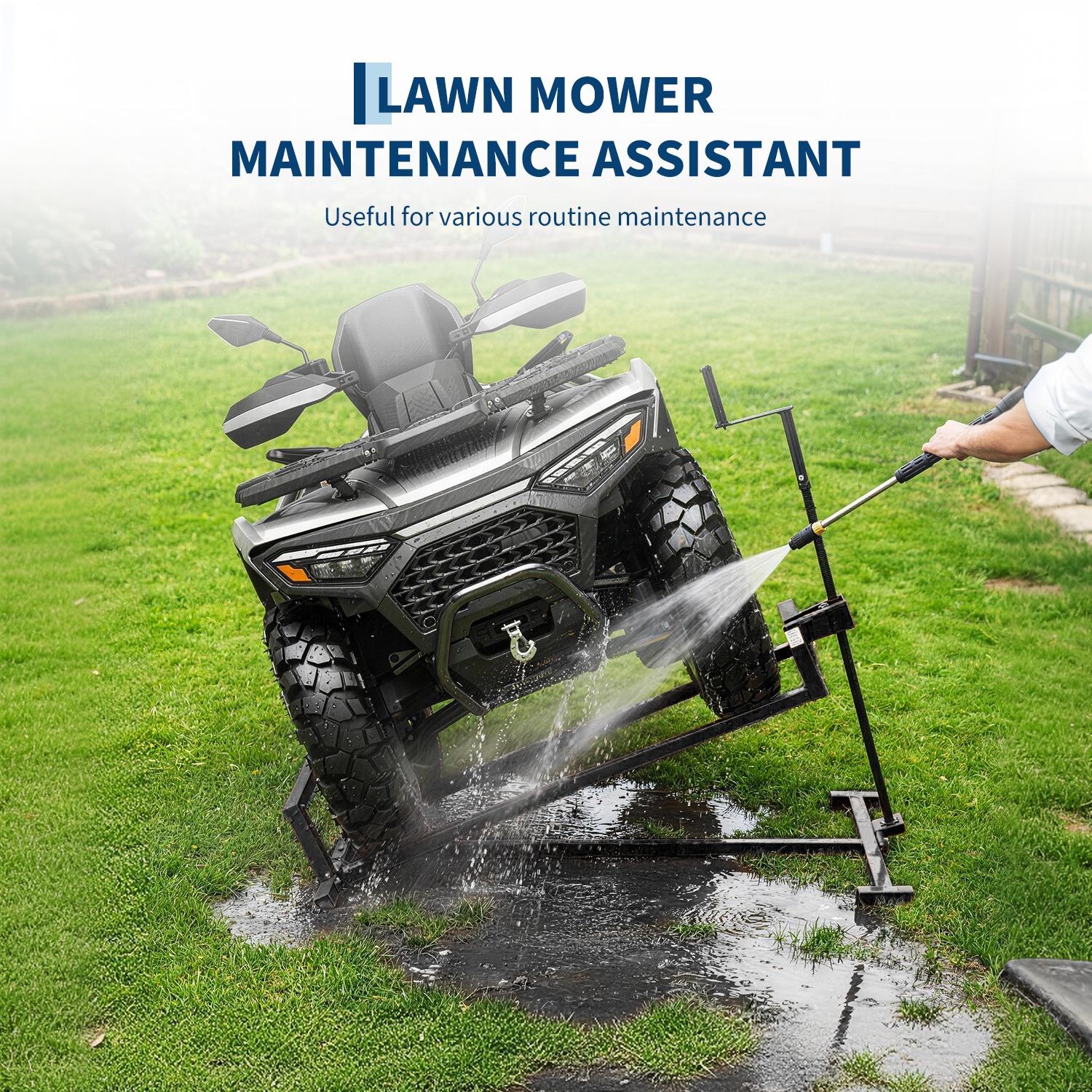 Garvee 1200 lbs Heavy-Duty Lawn Mower Lift Jack – Collapsible