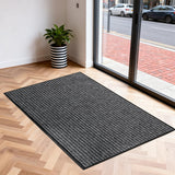 Garvee Commercial Entrance Mat 32×47 in, Heavy Duty Non-Slip Door Rug, Low Profile Waterproof Entryway Mat for Office, Store & Indoor Outdoor Use - Gray