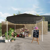 Garvee 10x10FT Pop Up Canopy Tent – Portable Outdoor Storage Shelter, 3 Adjustable Heights, Simple Assembly– Perfect for Camping, Events, Parties – Black - Black