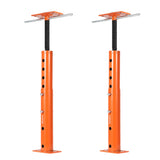 Garvee Heavy Duty Adjustable House Floor Jack Posts, 2 Pack – 19-36in Height – 18,000lbs Capacity – Strong Support for Joist & Beam Leveling, Basement, Construction – Orange-red, 19-36in