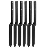 Garvee Fence Post Repair Kit, Heavy-Duty Steel Ground Spike Anchor for Leaning or Broken Fence Posts