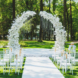 Garvee 9.8 x 7.2Ft Outdoor Metal Garden Arch Trellis – Climbing Plant Arbor for Wedding, Party and Indoor/Outdoor Decoration, Black