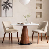 Garvee Modern Dining Chairs Set of 2 with Hollow Back, Ergonomic Comfort, Solid Wood Frame, Linen Upholstery, Easy Assembly, Kitchen & Dining Room
