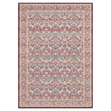Garvee 5' x 7' Birds Floral Area Rug, Machine Washable Non-Slip Low-Pile Soft Rug for Living Room, Bedroom & Dining Room, Red - Red